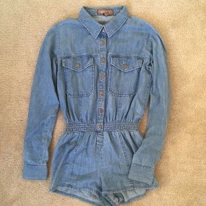 Chambray Romper